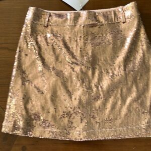 Bb Dakota gold sequin mini skirt